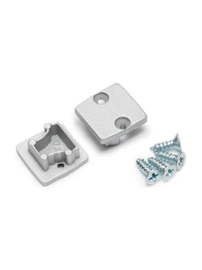 Ändlock till FLOOR12 - Silver - 20 st