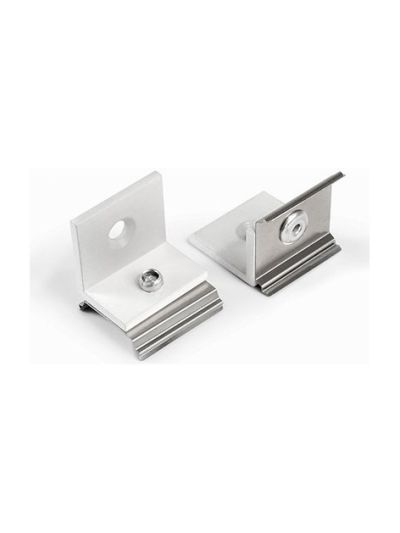 Monteringsclips till LED-profil - modell U5 - vit - 20 st.