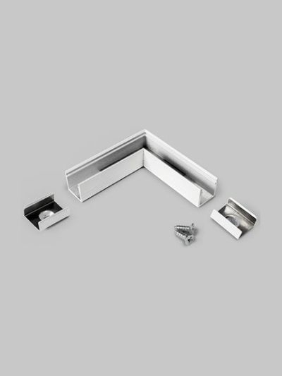 Vinkel till LED-profil SMART10 - 90° - Vit