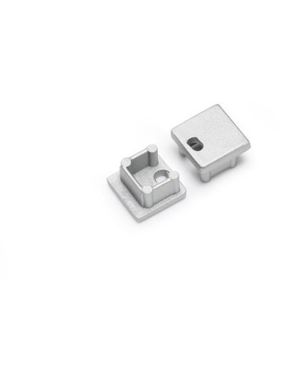 Ändlock till SMART10 - Silver med hål - 20 st
