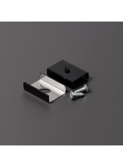 Fäste till LED-profil - Model S - Svart - 20 st