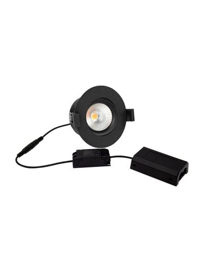 HiluX D8 Tilt360 - Full Spectrum LED-inbyggnadsspot - Ra97 - 3000K - Svart
