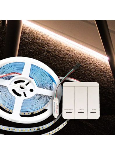 V-Tac 10W/m LED-list IC löpljus - 10m - inkl. styrenhet - 24V - 3000K