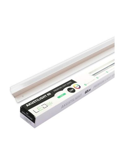 LEDlife - Troldtekt skena - 60 cm - 19 W - 4000 K - Akustilight för Troldtekt - Planförsänkt - 24 V
