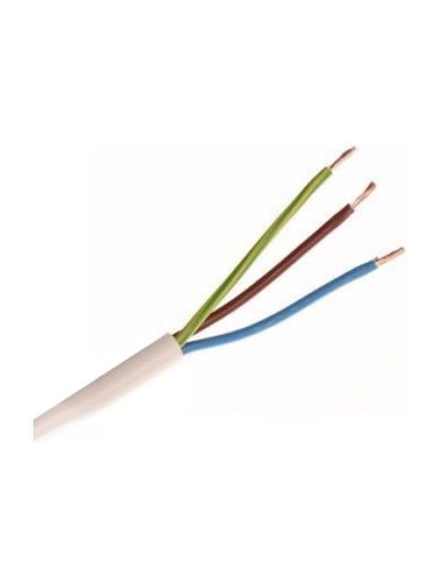 Downlightkabel - Vit - 230 V - 3x1,5 mm2 - 90°