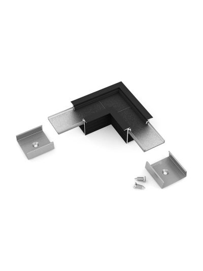 Vinkel till LED-profil LINEA-IN20 - 90° - Svart
