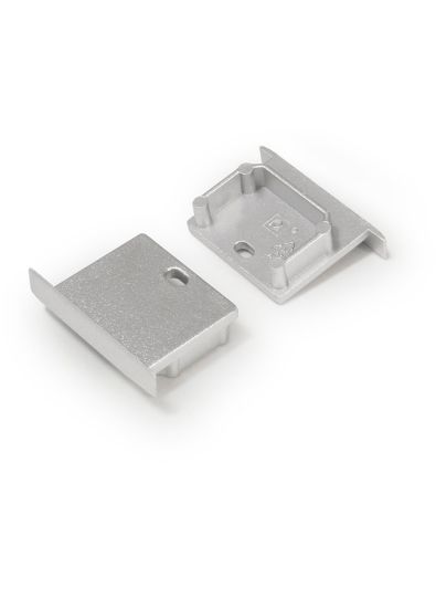 Ändlock till LINEA-IN20 - Silver med hål - 20 st