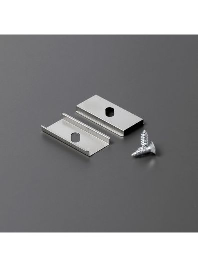 Monteringsclips till LED-profil - Model U1 - Rostfri - 20 st