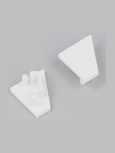 Ändlock till CORNER10.v2 - Vit - 20 st