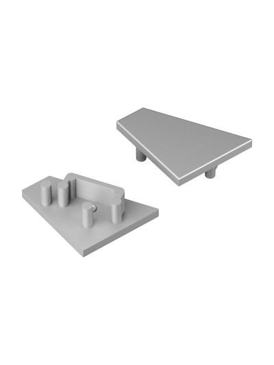 Ändlock till CORNER12.v2 - Silver - 20 st