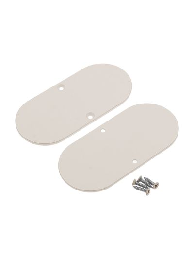 Ändlock till NAMI23-D9 - mandelbeige - metall - 2 st
