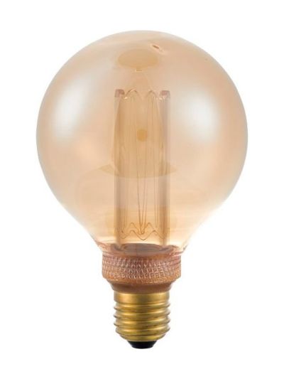 E27 - SPL Vintage Globe - Amber - Ø:95mm - 1800K - CRI 82 - Dimbar