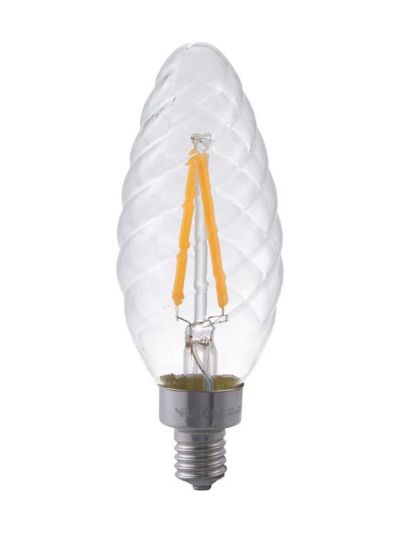 E14 - SPL Twisted Candle - Klar - 120lm - 2200K - CRI 95 - Dimbar