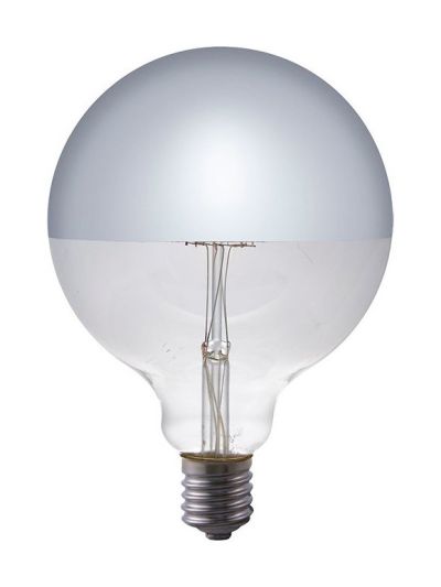 E27 - SPL Premium Toppspegel Globe - Silver - Ø:125mm - 2500K - CRI 93 - Dimbar