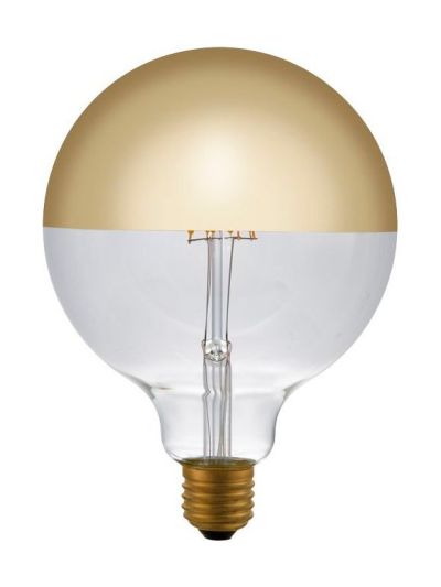 E27 - SPL Premium Toppspegel Globe - Gold - Ø:125mm - 2500K - CRI 90 - Dimbar