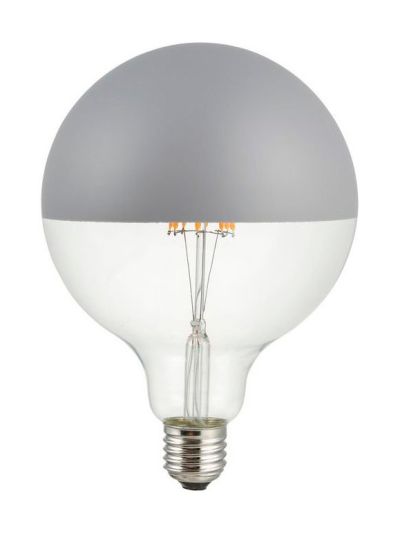 E27 - SPL Premium Toppspegelad Globe - Grå - Ø:125mm - 2500K - CRI 93 - Dimbar