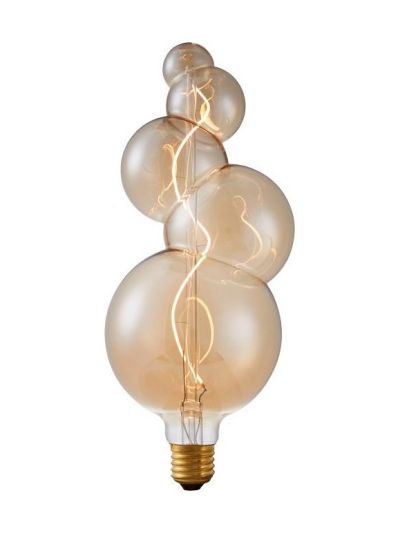 E27 - SPL Big FleX Bubble - Amber - Ø:125mm - 2000K - CRI 90 - Dimbar