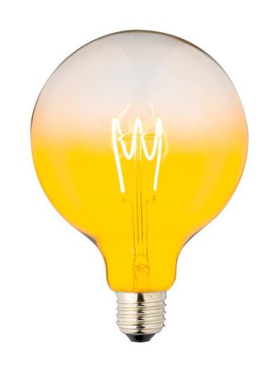 E27 - SPL FleX Globe Colored - Gul - Ø:125mm - 2200K - CRI 93 - Dimbar