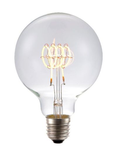 E27 - SPL FleX Globe TR - Klar - Ø:95mm - 2200K - CRI 93 - Dimbar
