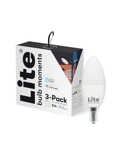 E14 - Lite Bulb Moments - White & Color Ambiance - 3-pack
