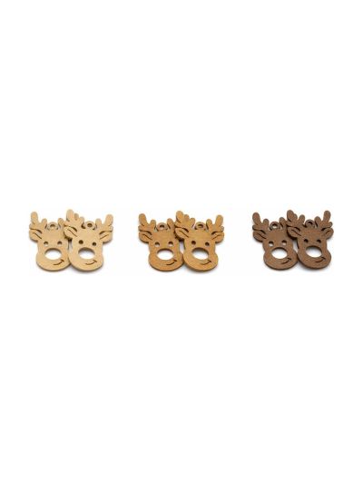 Mumi3D - Presentpynt - Renar - 6 st