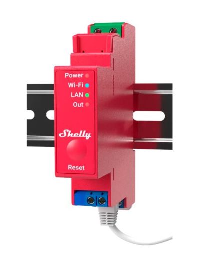 Shelly - Pro 1Pm - Wi-Fi-relä med effektmätning (230VAC)