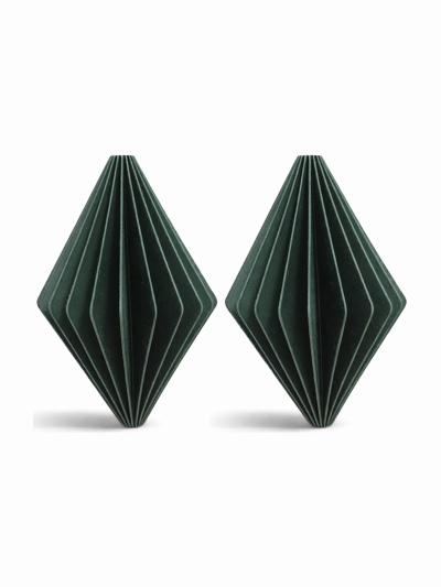 Simiu - Julhänge - 9 cm - Diamant - Grön - 2-pack