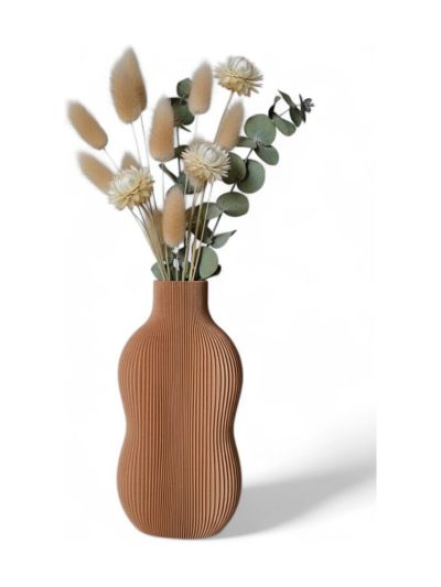 Simiu - BABBIA - Vas - 21 cm - Karamell