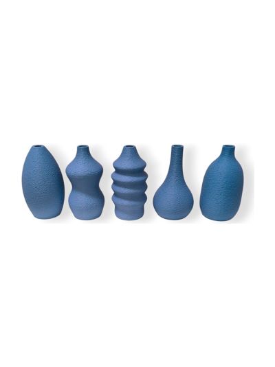 Simiu - MINI VASES - Magnetisk - 6 cm - 5 st - Dammig blå