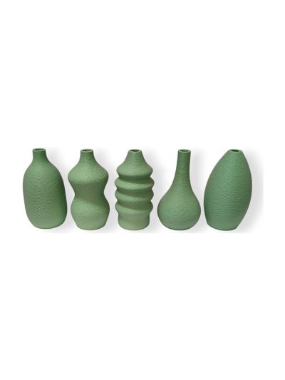 Simiu - MINI VASES - Magnetisk - 6 cm - 5 st - Dammig grön
