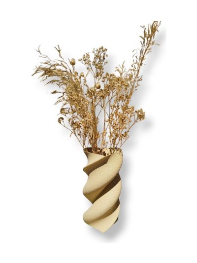 Simiu - HEART TWIST - Vas - 20 cm - sand