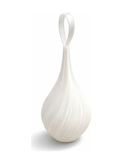 Simiu - Ornis - droppformat julornament - Vit - 9 cm höga - 2 st
