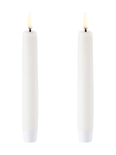 Uyuni - LED-kägelljus - Nordisk vit - 2-pack - 2,3x15 cm