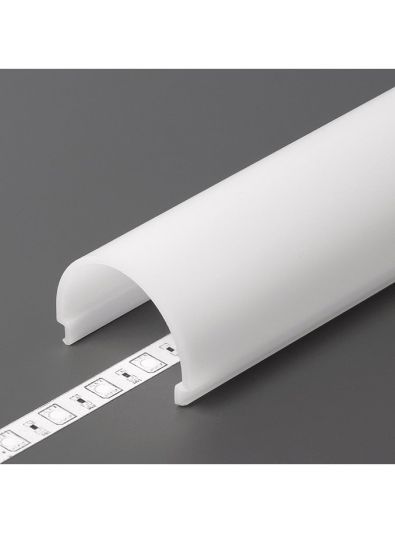 Täckning till LED-profil - D9 - Click - 4,1m - Opal