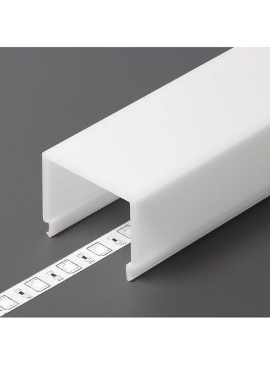 Cover till LED-profil - E9 - Click - 3m - Opal