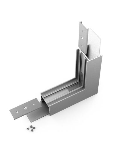 Vinkel till LED-profil VARIO30-02 - 270° - Anodiserad - Stående