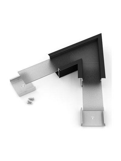 Vinkel till LED-profil VARIO30-07 - 60° - Svart