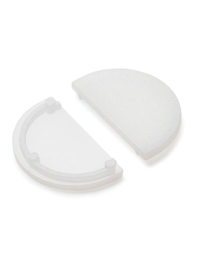 Ändlock till D9 - opal - 20 st