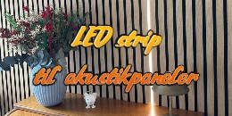 LED-belysning i akustikpaneler